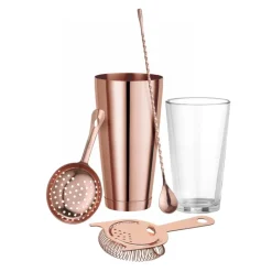 Julep-strainer rustfrit stål kobberlook 160x76 mm