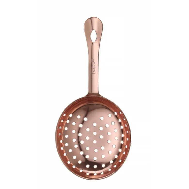 Julep-strainer rustfrit stål kobberlook 160x76 mm