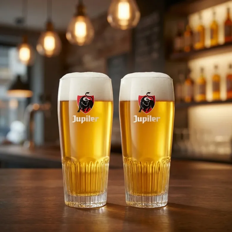 Jupiler Ølglas 25cl 2 stk gaveæske