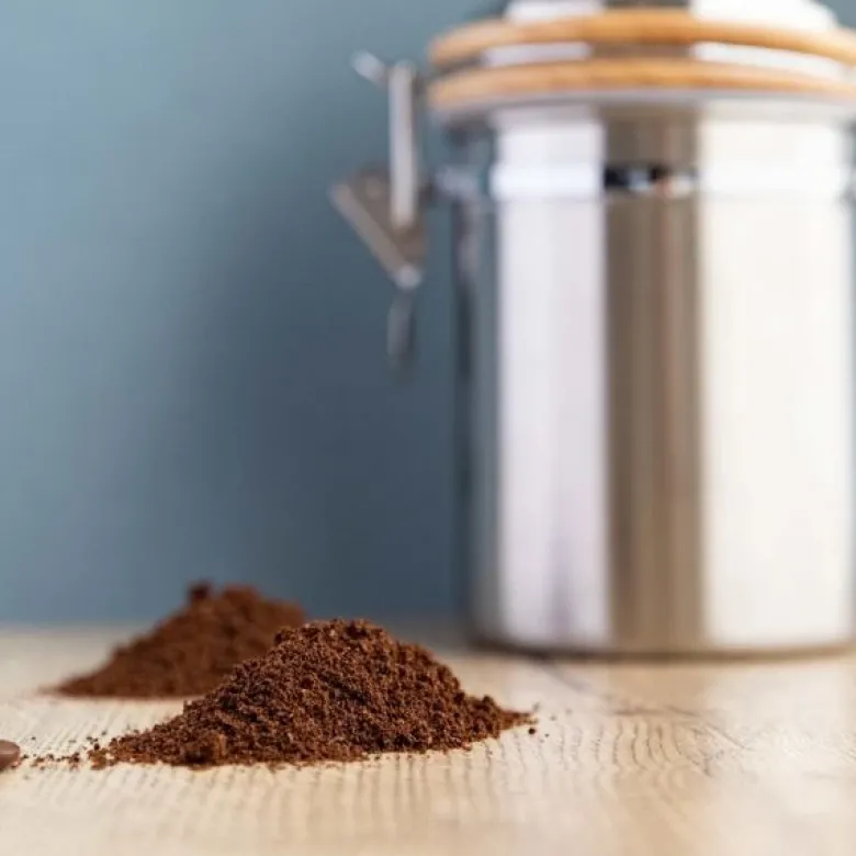 Kaffekværn og opbevaring rustfrit stål La Cafetière