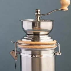 Kaffekværn og opbevaring rustfrit stål La Cafetière