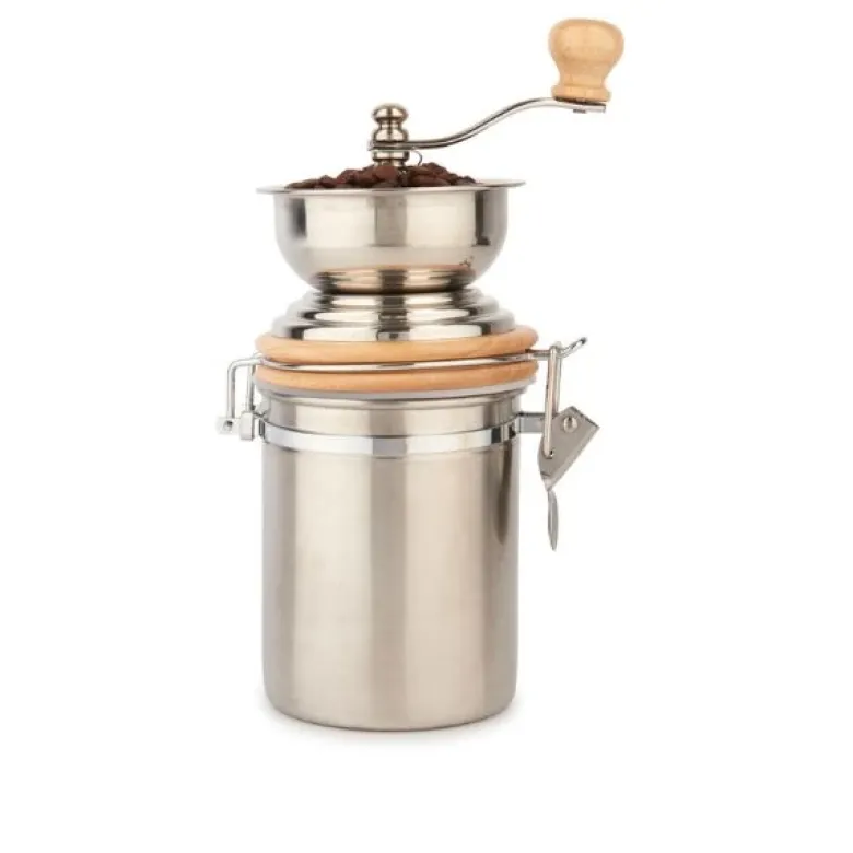 Kaffekværn og opbevaring rustfrit stål La Cafetière