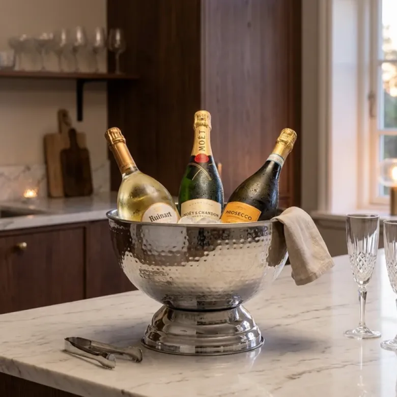 Kaluka Champagnekøler, Sølv, Rustfri Stål