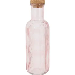 Karaffel med Prop Pink Glas 1L