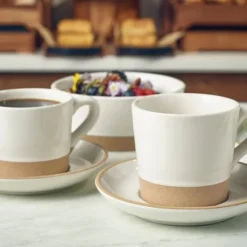 Kava Hvid Stentøjskaffekop 34 cl fra Genware