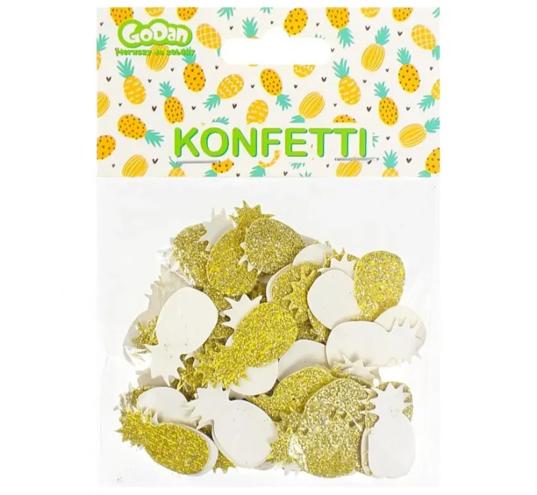 Konfetti "Glitter Ananas" 1,5x3 cm 18 g