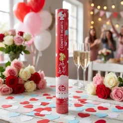Konfettikanon - Kærlighed er i luften / 40 cm