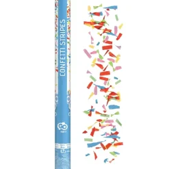 Konfettikanon Mix papir assorteret / 60 cm