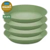 Koziol Connect Plate Ø24cm (4 stk.) - Leaf Green
