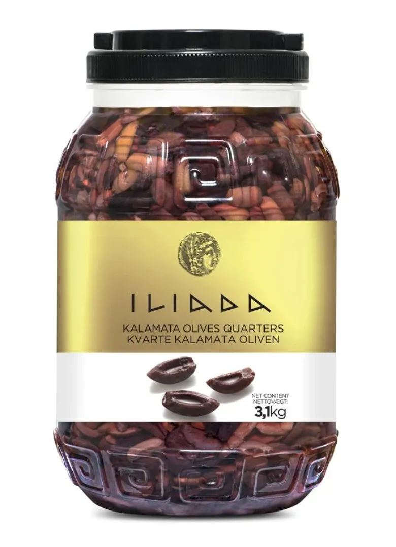 Kvarte Kalamata oliven BT (3,1 KG)