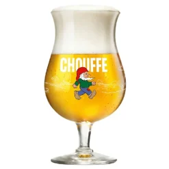 La Chouffe Ølglas 33cl i Gaveæske