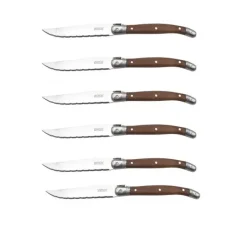 Laguiole Heritage 6 stk steakknive i valnød