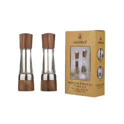 Laguiole salt- og peberkværn akacietræ keramisk sæt
