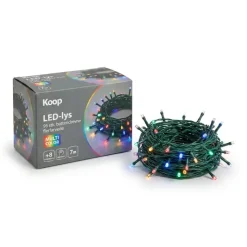 LED-lys 96 stk. batteridrevne flerfarvede