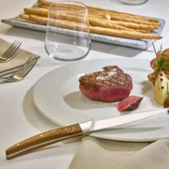 Legnoart PORTERHOUSE Steakknive sæt (4), lyst skaft