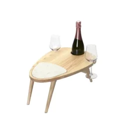 Legnoart SCENARIO Picnicbord i ask m. marmor indsats