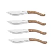 Legnoart TOMAHAWK Steakknive sæt - 4 stk - lyst skaft