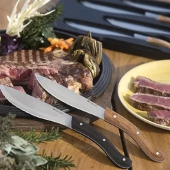 Legnoart TOMAHAWK Steakknive sæt - 4 stk - lyst skaft