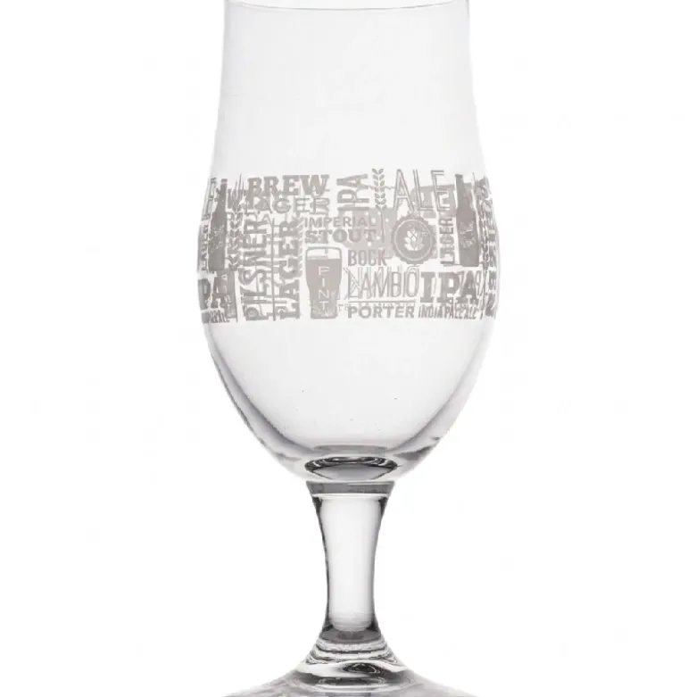 Ølglas med print 49cl