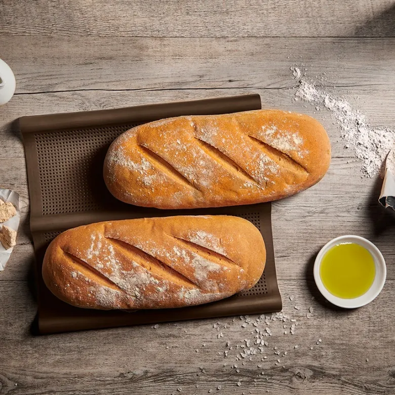 Lurch FlexiForm Ciabatta Bageform i Silikone 26x30 cm 2 stk
