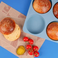 Lurch Flexistarter Bageform til Burgerboller 4 stk. Blå