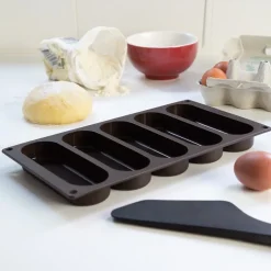 Lurch Hotdogbrød Bageform i Silikone 30x16 cm 5 stk