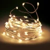 Lyskæde Stålwire Indendørs m/40 LED Varm Hvid m/Timer