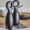 Martim Salt & Peberkværn, Sort, Gummitræ 2 stk
