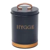 Metalopbevaring hygge Blå med guld, str. 11x15 cm