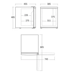 Minibar - MB 32 BE - Scandomestic