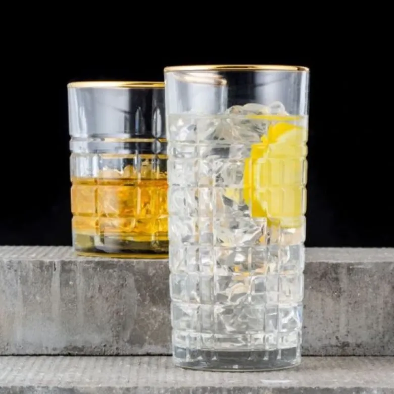 Mixer glas sæt/2 Regency Gold Ravenhead® 32 cl - Ø8x 9cm