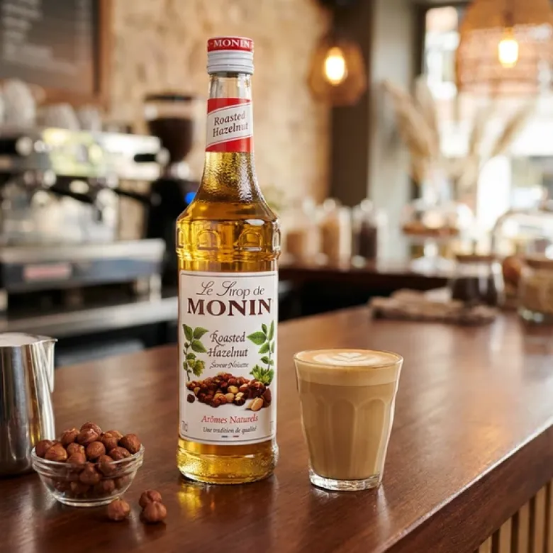 Monin Syrup Roasted Hazelnut / Ristet Hasselnød FL 70