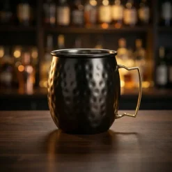 Moscow Mule Krus Sort Hammret Rustfrit Stål 45cl