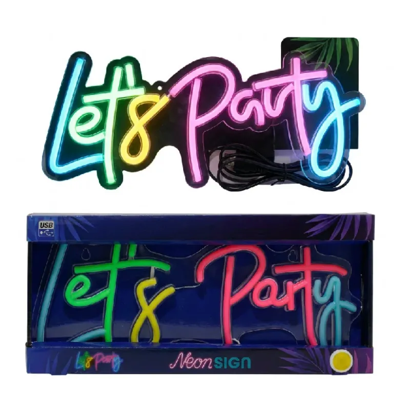 Neon skilt “Let’s Party”