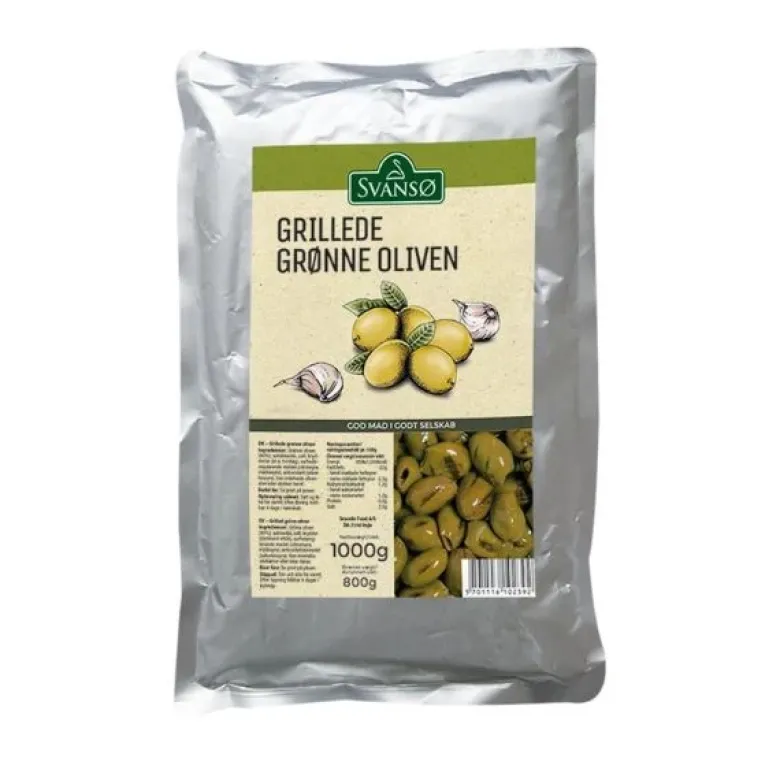 Oliven Grøn Grillet PS 1 KG