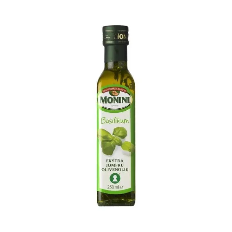 Olivenolie Jomfru ekstra Basil FL 250 ML