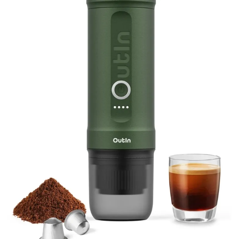 Outin Nano bærbar espressomaskine – Skovgrøn