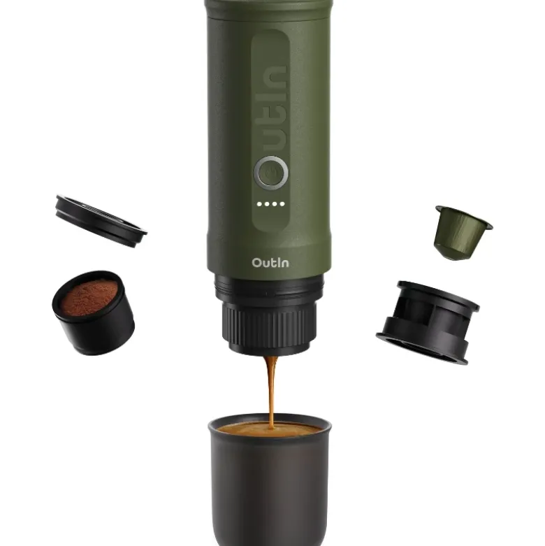 Outin Nano bærbar espressomaskine – Skovgrøn