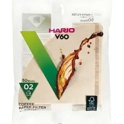 Papirfilter 02 Natur 50 stk. - Hario