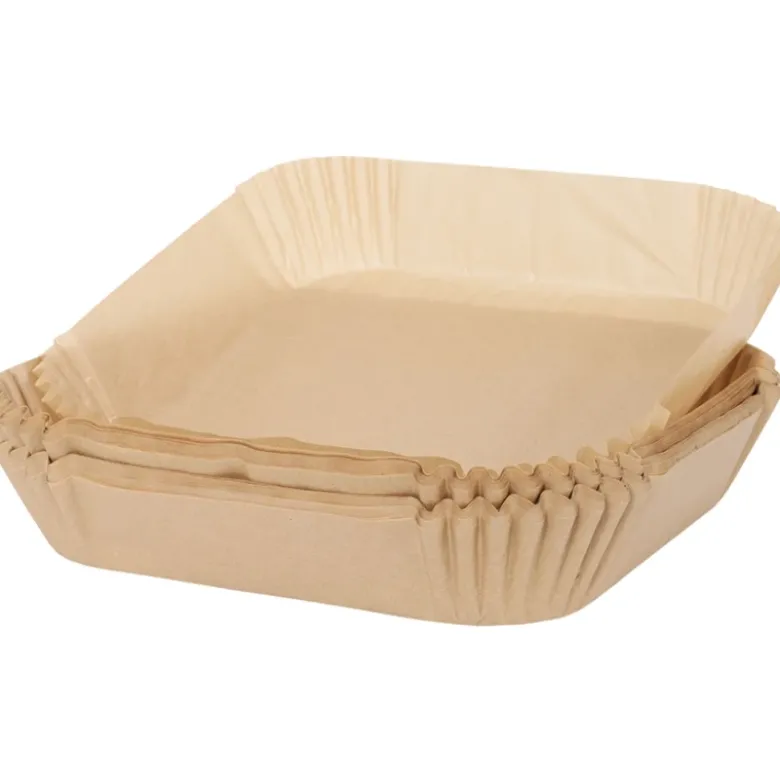 Papirforme til airfryer | Kvadratiske | 100 stk.