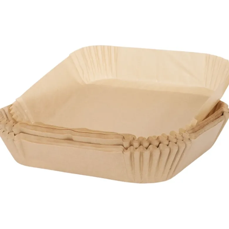 Papirforme til airfryer | Kvadratiske | 50 stk.