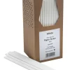 Papirsugerør 20cm 6mm - Hvid Pk 250