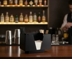 3 Part Bar Organizer Black