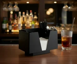 3 Part Bar Organizer Black