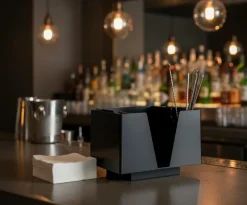 3 Part Bar Organizer Black