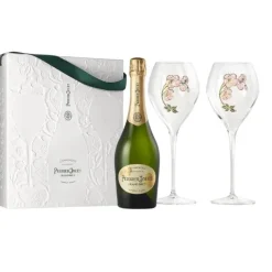 Perrier-Jouët Grand Brut Gaveæske M. 2 glas