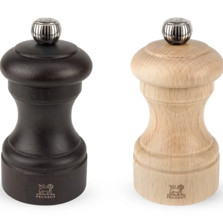 Peugeot Bistro sæt PM+SM Choco/nat., træ, 10cm