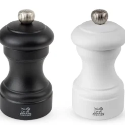Peugeot Bistro sæt PM sort + SM hvid træ sort/hvid mat, 10cm