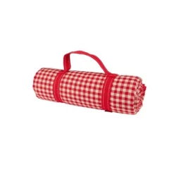 Picnictæppe Rød/Hvid Ternet By Bercato 150x135cm