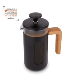 Pisa 3-kops stempelkande sort træhåndtag La Cafetière